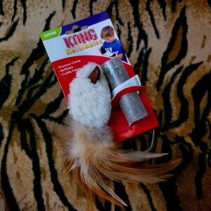 Kong Cat Refillable Mouse Feathers Catnip ea. new!